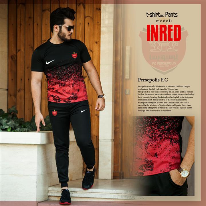 ست تیشرت و شلوار پرسپولیس مدل Inred